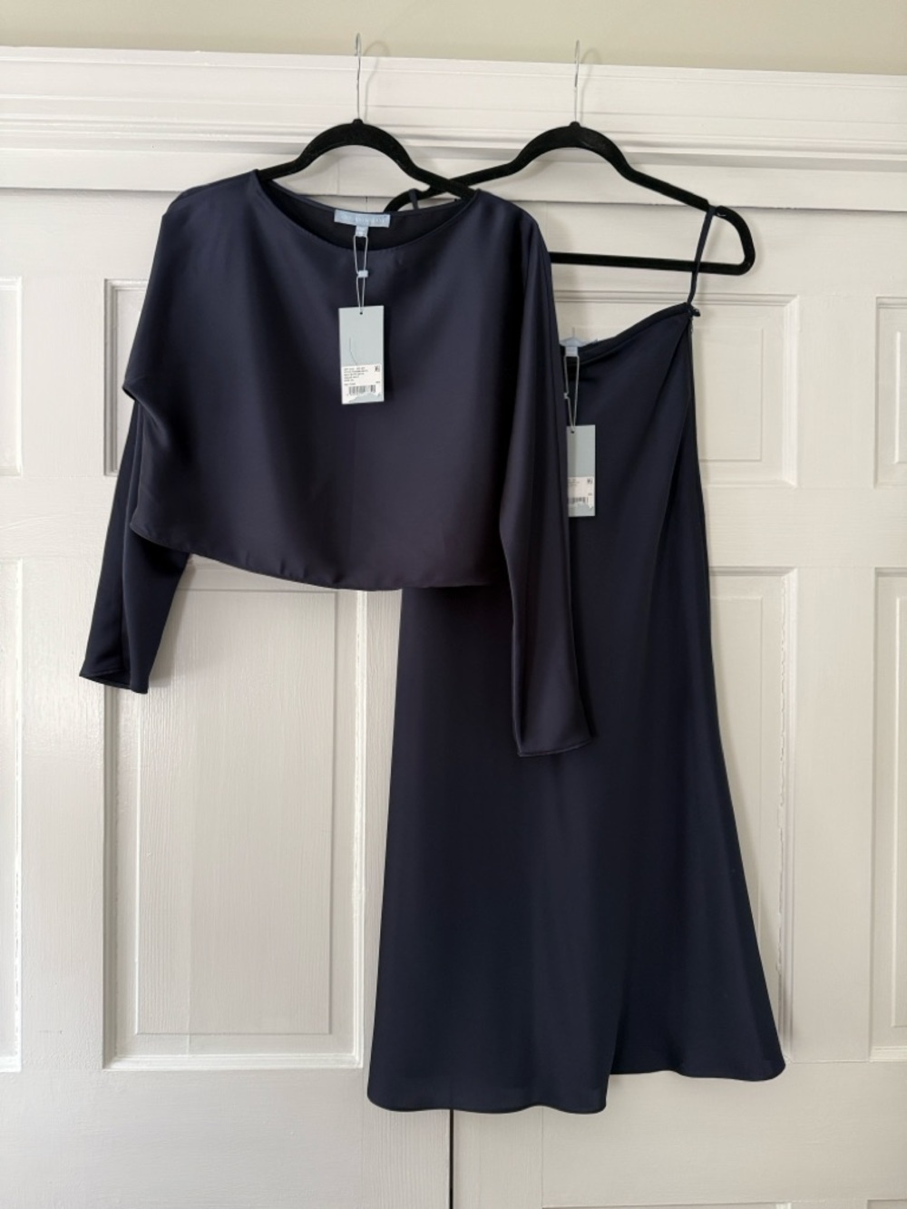ANTONIO MELANI Navy Two-Piece Long Sleeve Set